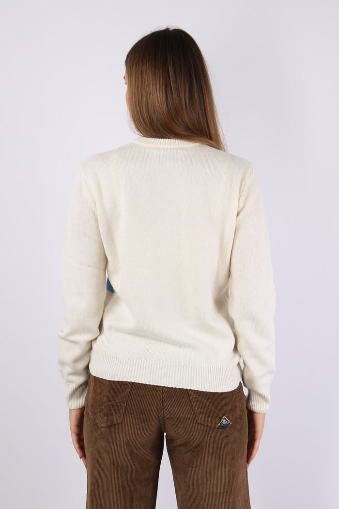 Girocollo Mi Mandi Fuori Pista Bianco-4