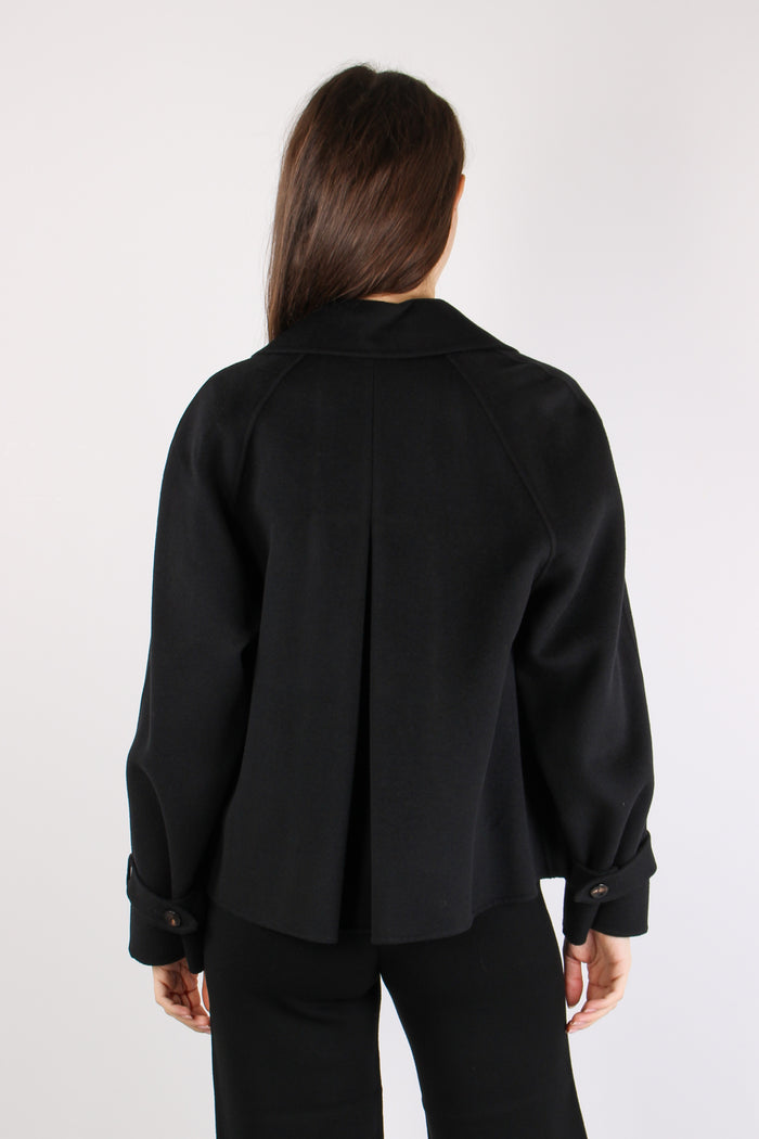 Nupar Cappotto Corto Lana Nero-5