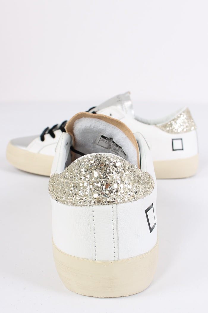 Sneaker Hill Low Shiny Glitter White/platinium-4