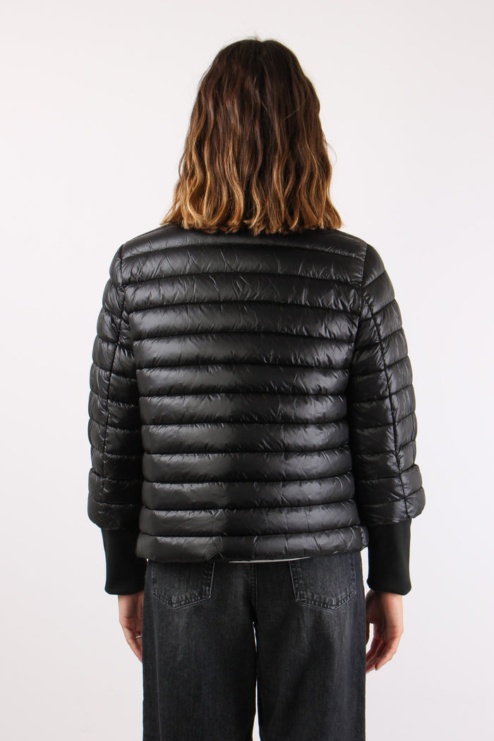 Piumino Nylon Cangiante Nero-5