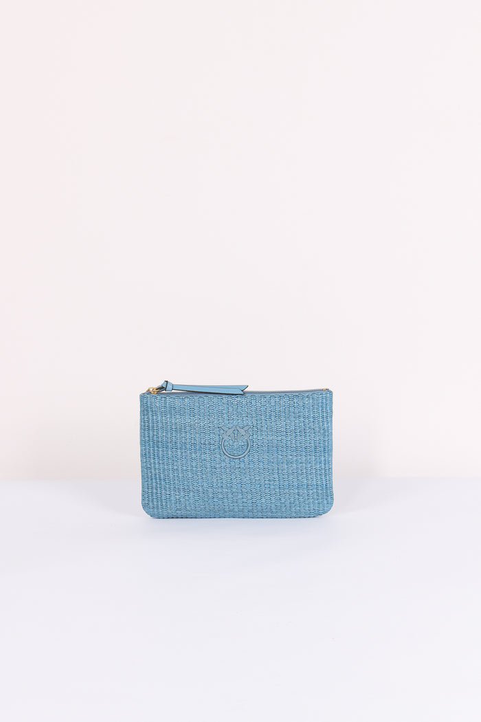 Pochette Rafia Light Blue