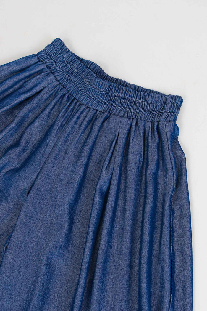 Pantalone Palazzo Chambry Denim-5