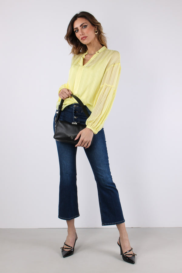 Casacca Ml Effetto Rigato Lemon Juice-2