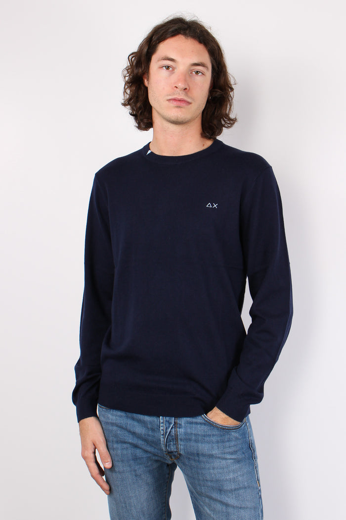 Girocollo Basico Navy Blue