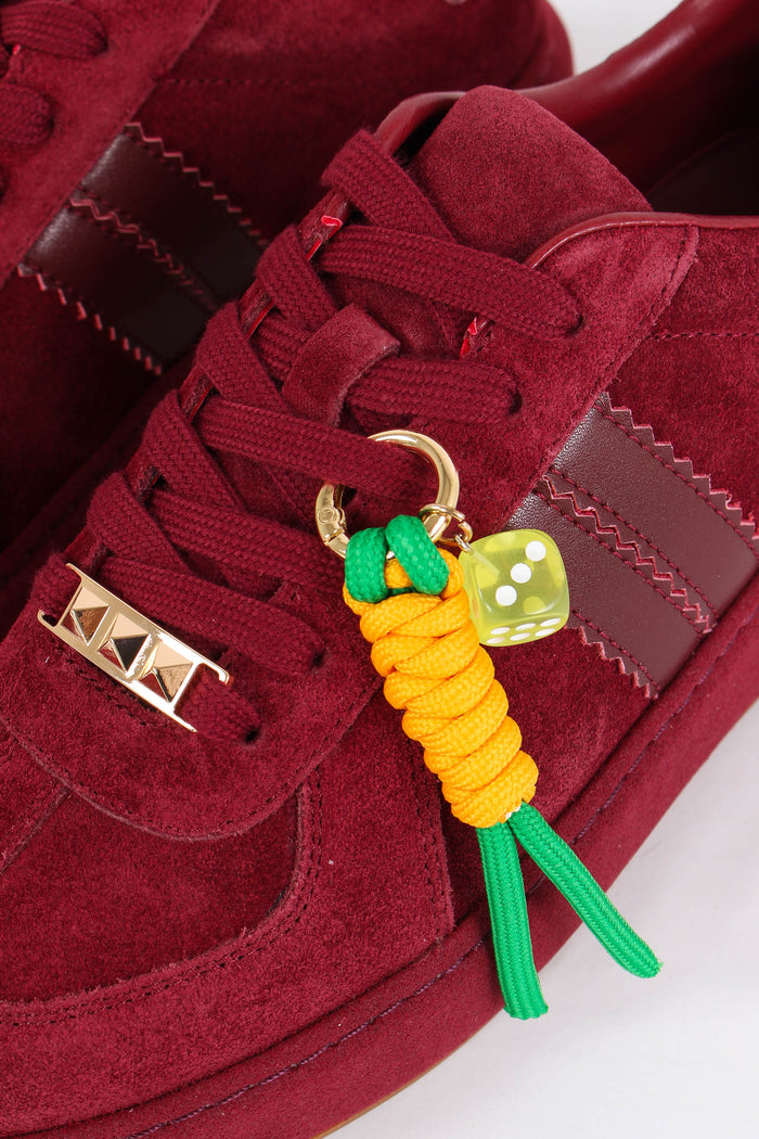 Sneakers Camoscio Borchie Prugna-4