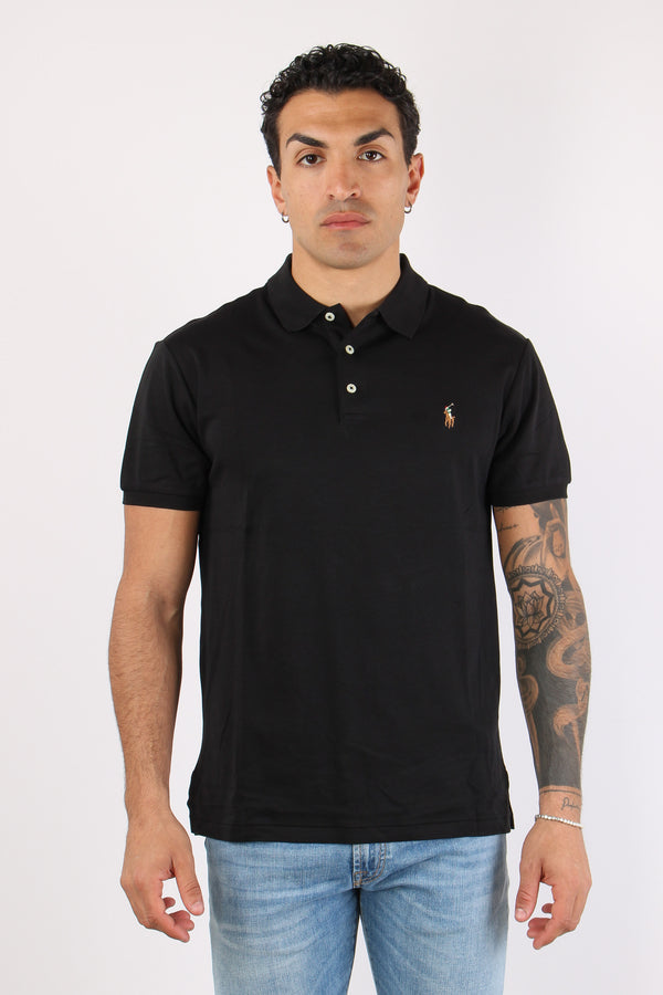 Polo Slim Fit Stretch Polo Black