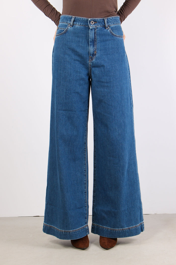 Vega Jeans Palazzo Medio Pulito-2