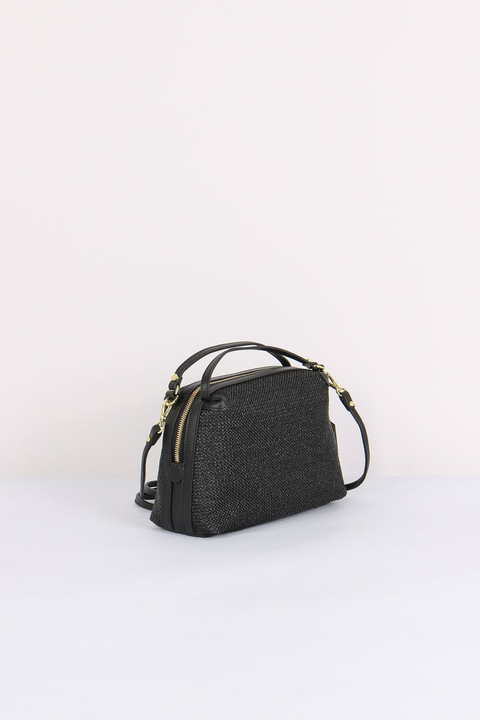 Alifa Pochette Rafia Nero-7