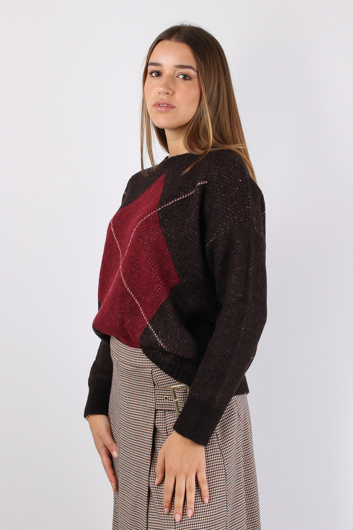 Maglia Maxi Rombi Moro/bordeuax-3