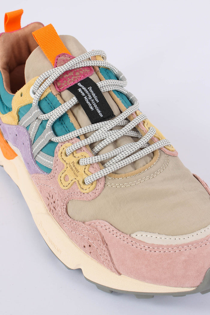 Sneakers Yamano Suede Nylon Pink/petrol-6