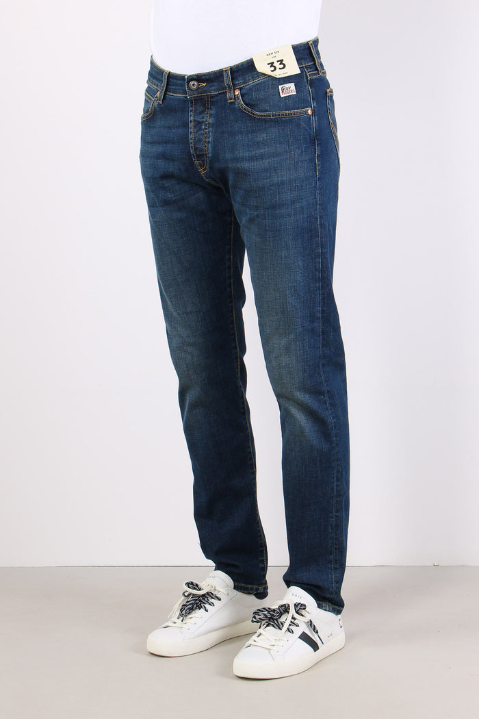 Denim Gamba Dritta Denim Scuro-5