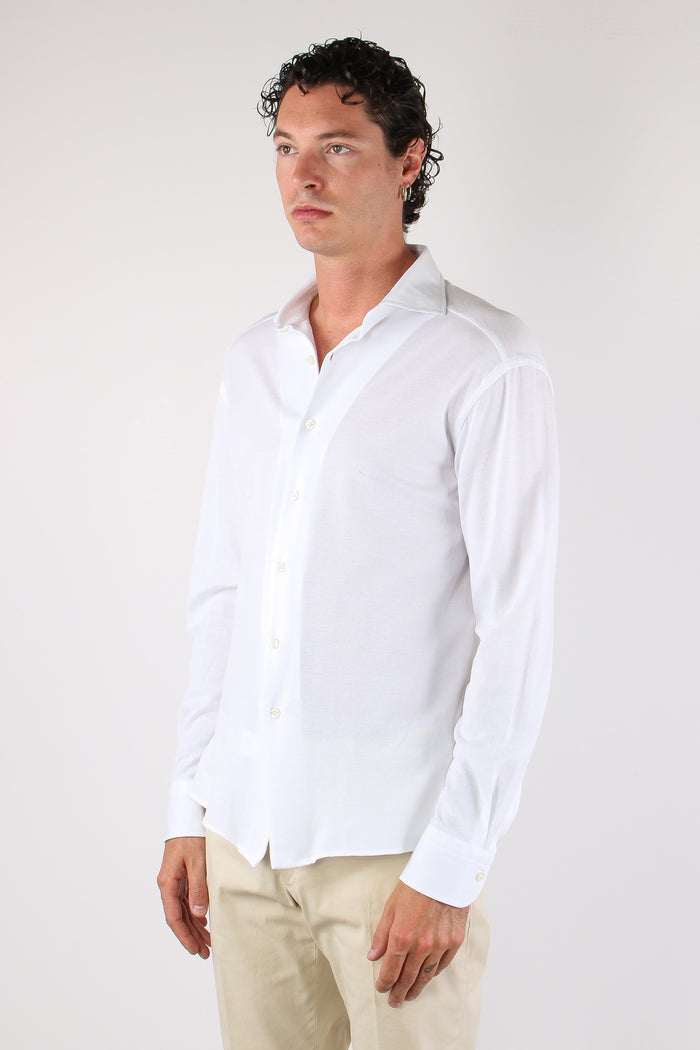 Camicia Piquet Bianco-3