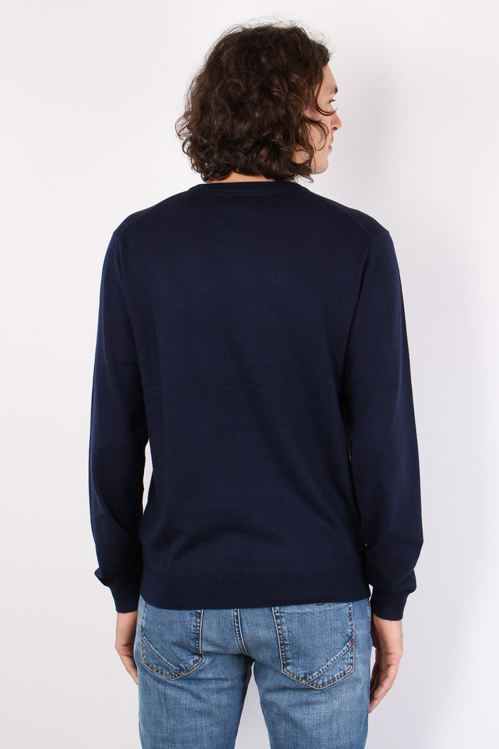 Girocollo Basico Navy Blue-3