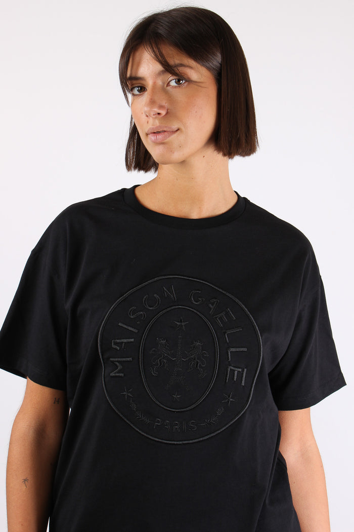 T-shirt Logo Nero-6