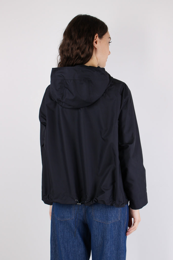 Cappa Nylon Cappuccio Blu-6