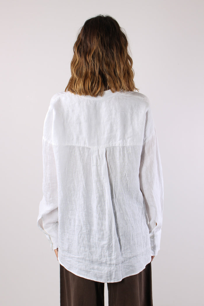 Camicia Lino Coreana Naturale-4