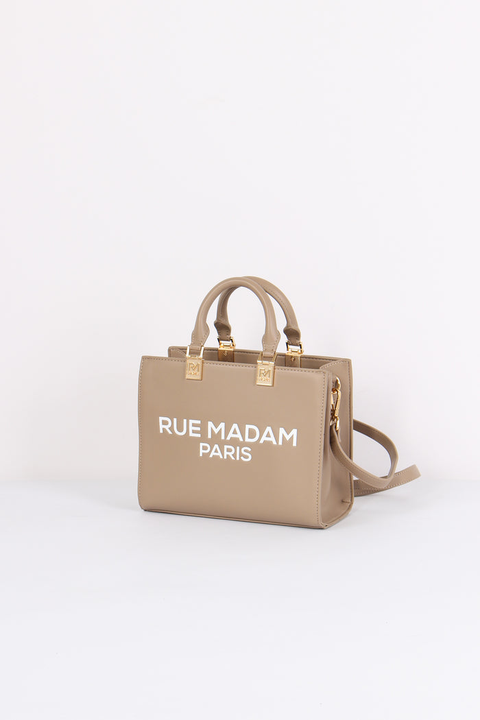 Shopping Mini Logo Taupe-3