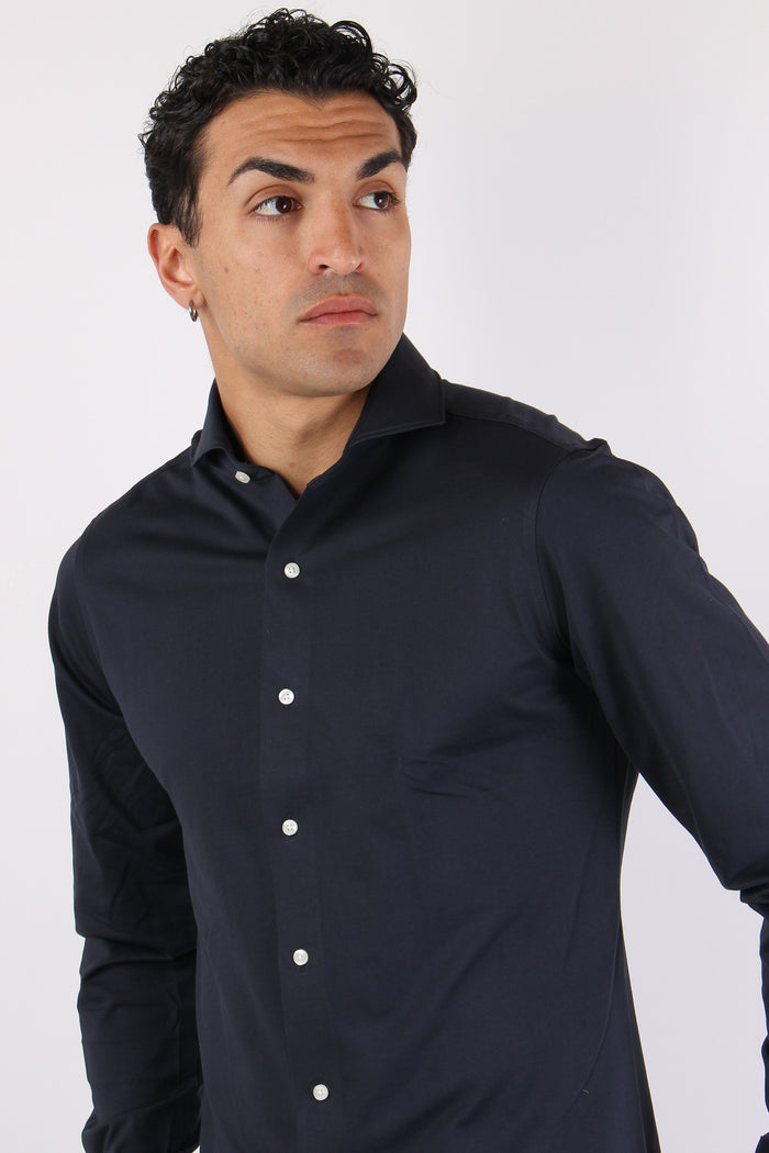 Camicia Technical Piquet Navy-7