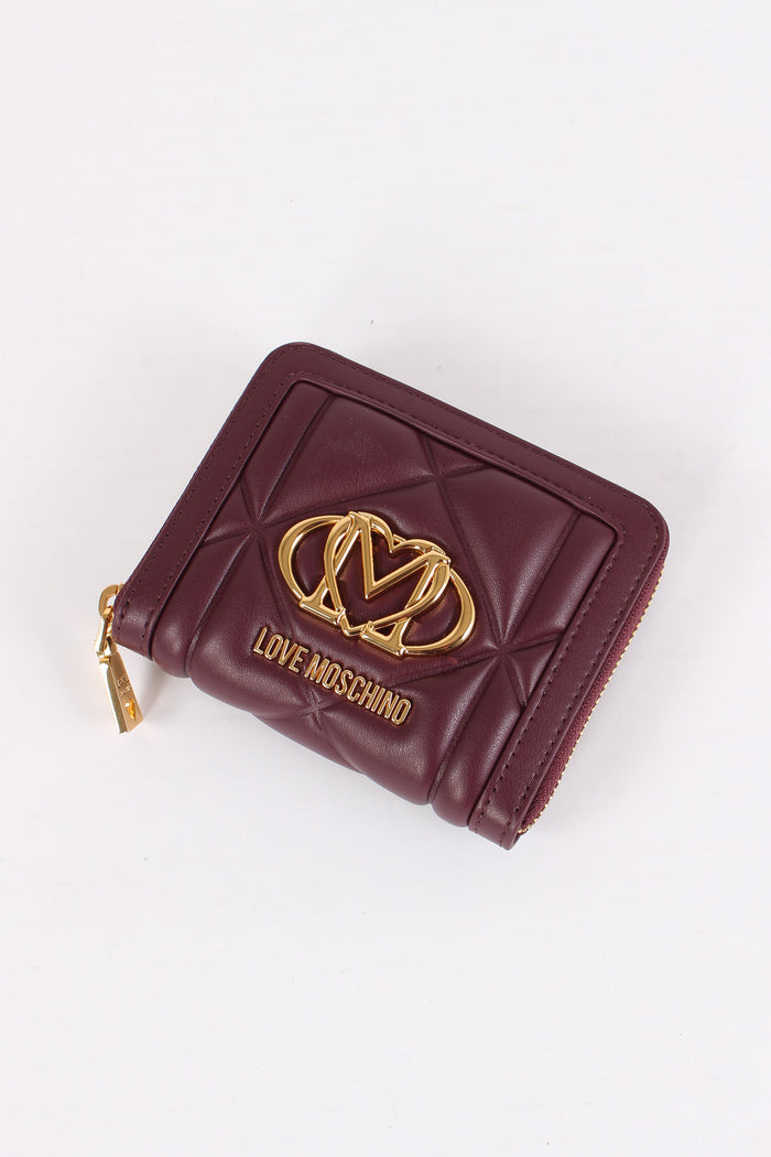 Zip Around Piccolo Matelasse Vino-6