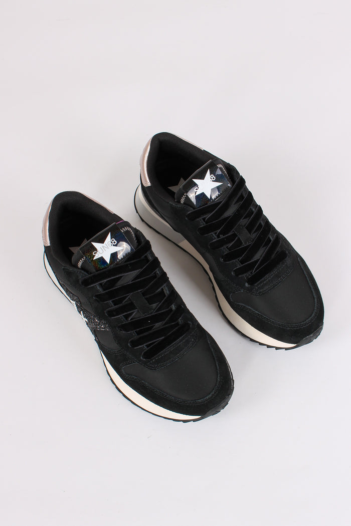 Sneaker Stargirl Glitter Logo Nero-4