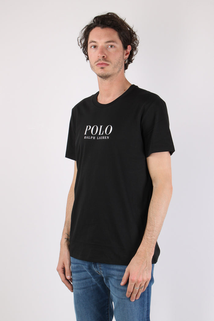 T-shirt Underwear Maxi Scritta Polo Black-4