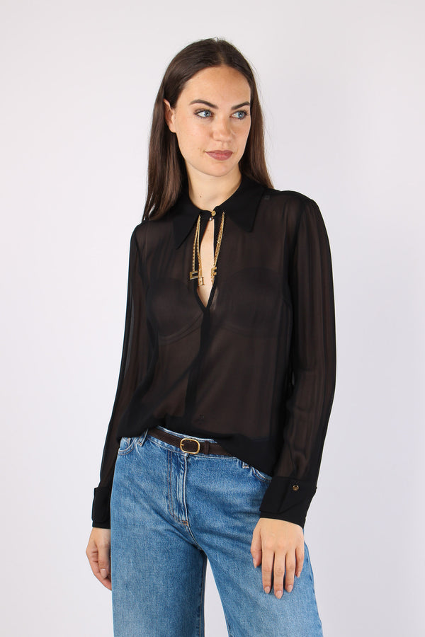 Camicia Logo Gioiello Nero-2