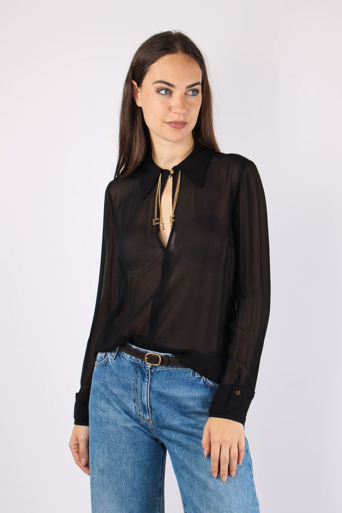 Camicia Logo Gioiello Nero-2