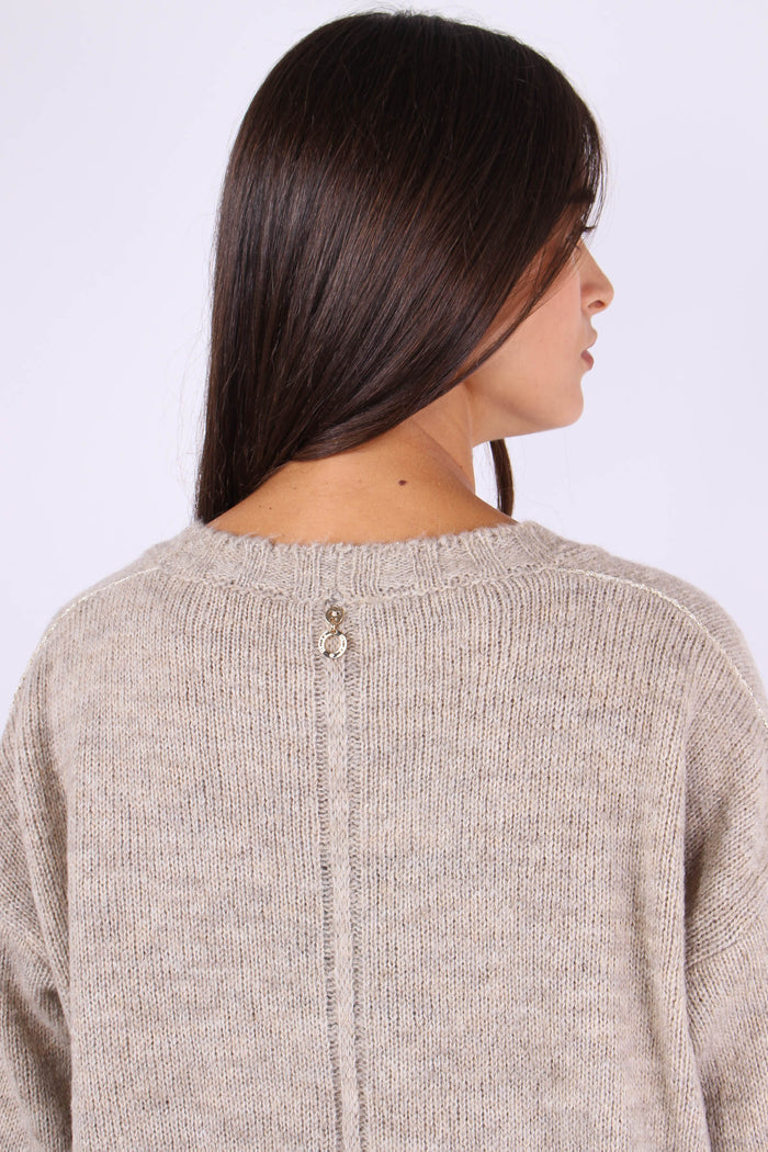 Cerigo Cardigan Retro Fondo Lu Creme Brule-7