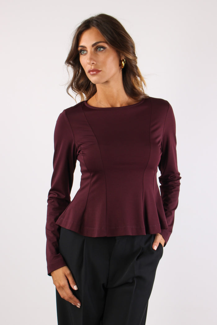 Maglia M/l Riprese Fianchi Amarone-6