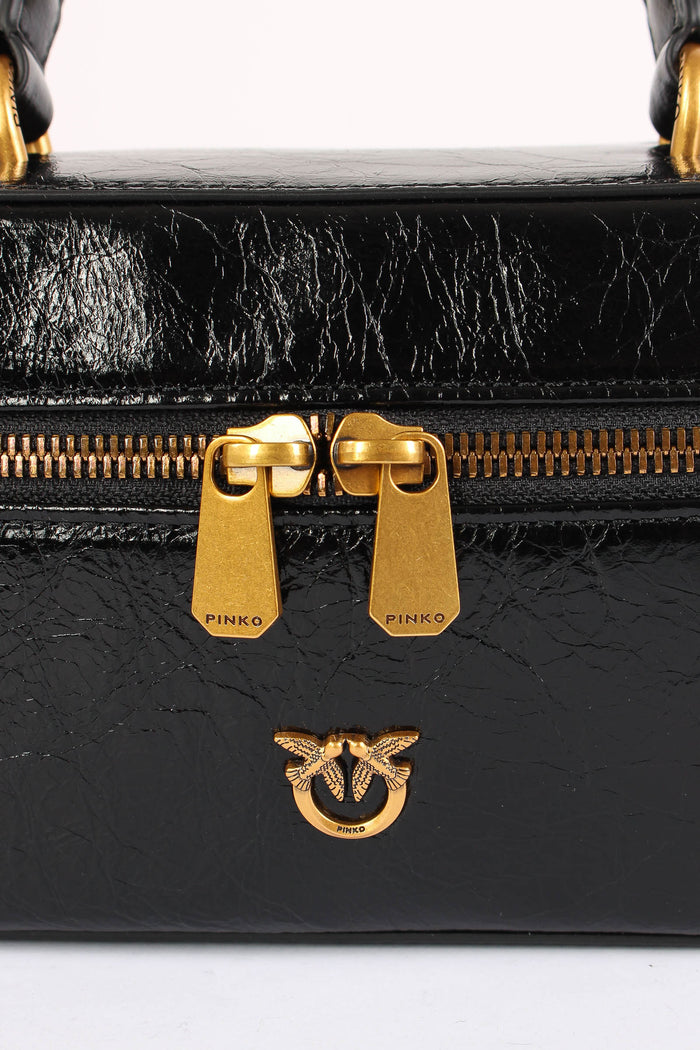 Tracollina Vanity Soft Mini Shiny Nero/antique Gold-5