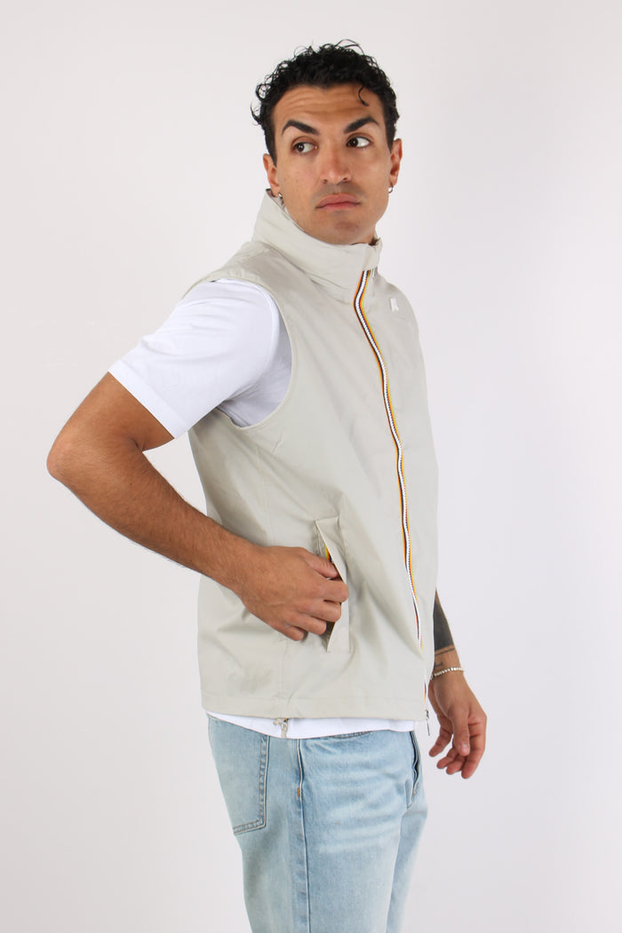Gilet Nylon Jersey Beige Lt-4