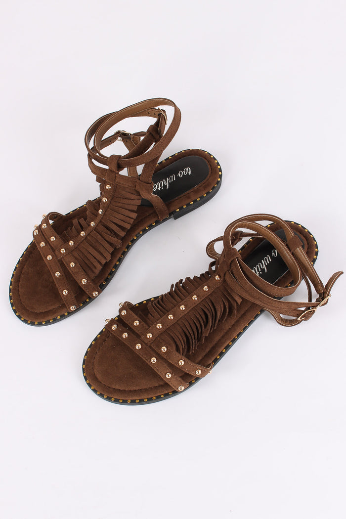 Sandalo Frangette Brown-5
