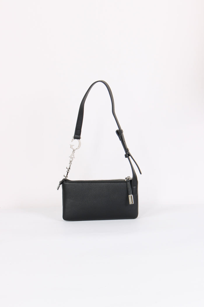 Mini Busta Tracolla Catena Nero-5