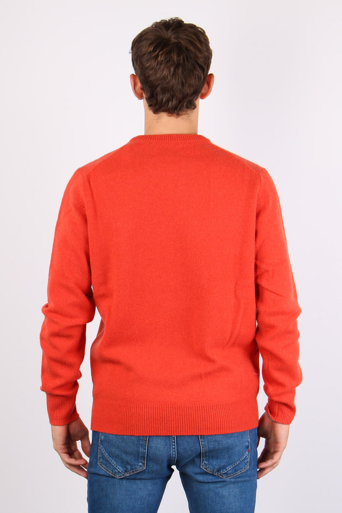 Maglia Girocollo Lana Orange-3