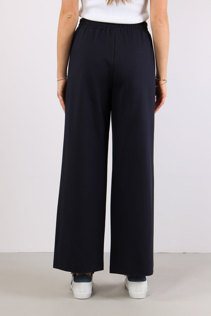 Pantalone Palazzo Gessato Blu-6