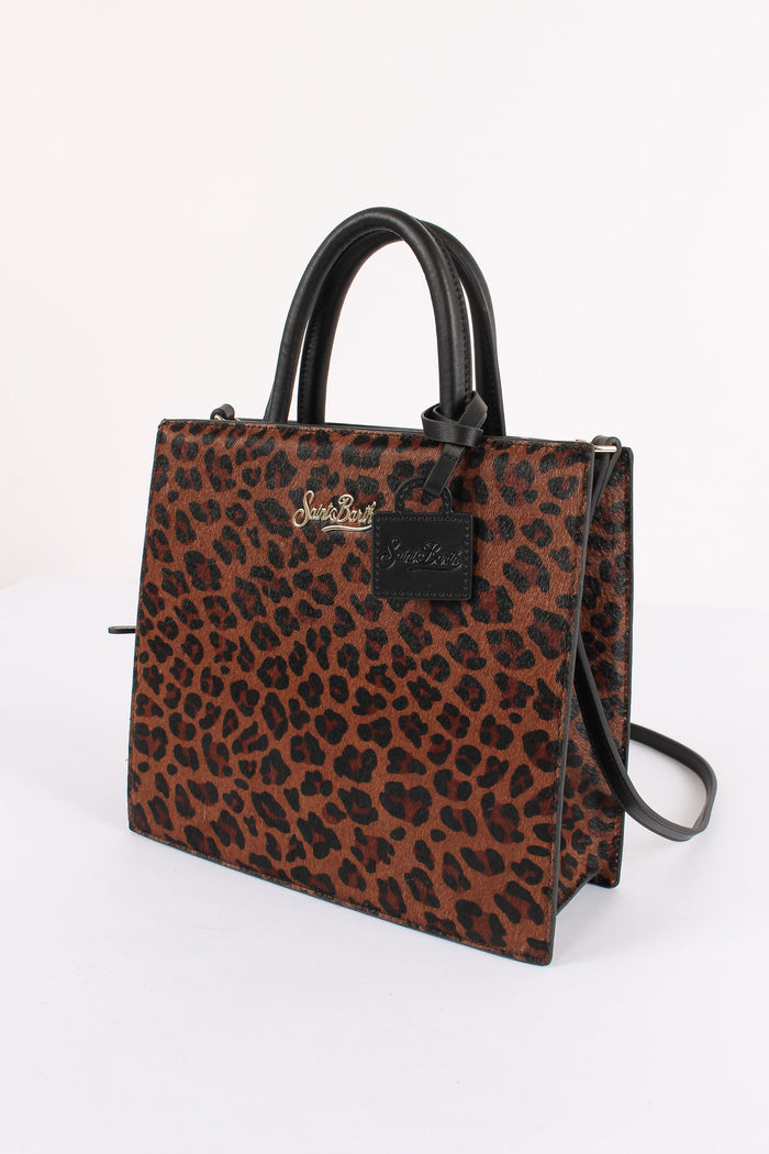 Borsa A Mano Media Animalier Dark Leopard-4