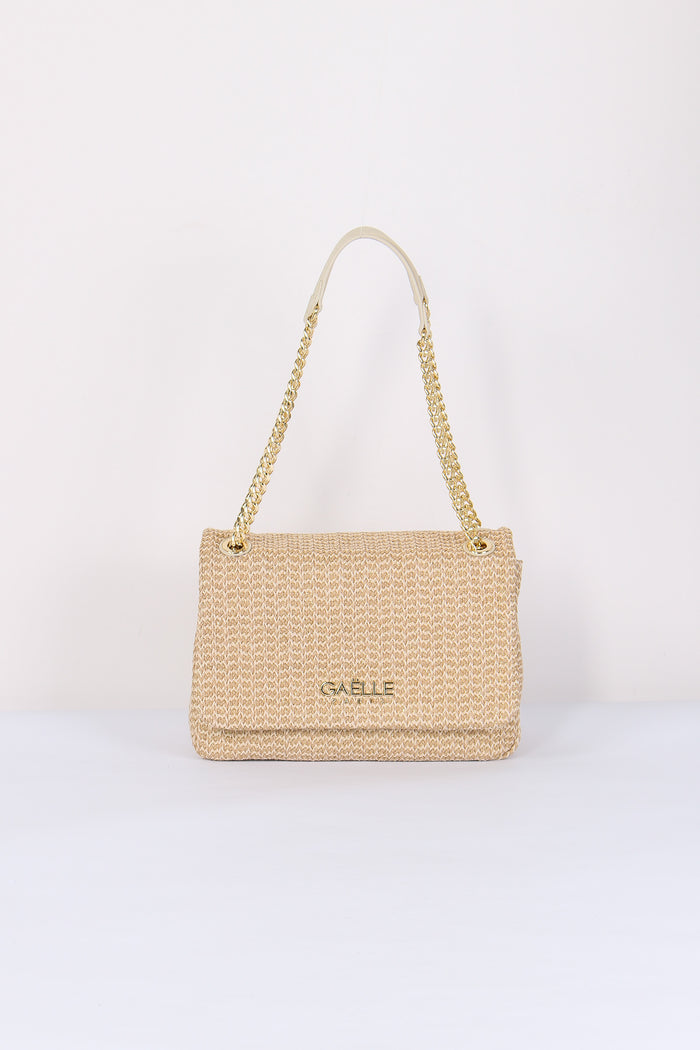 Tracolla Rafia Beige