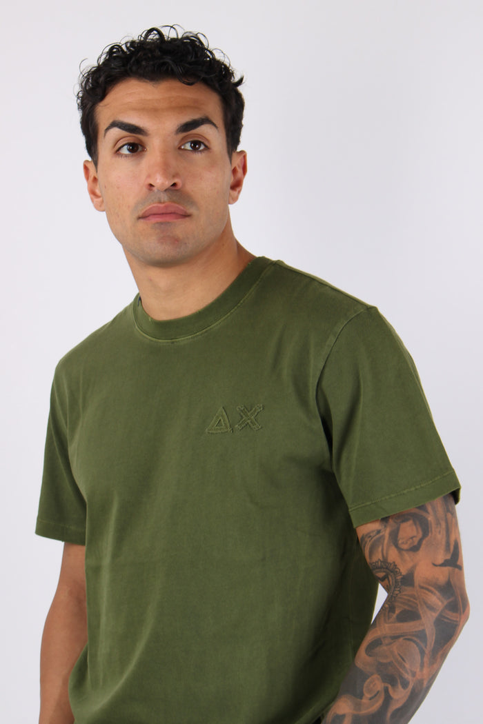 T-shirt Logo Patch Verde-3