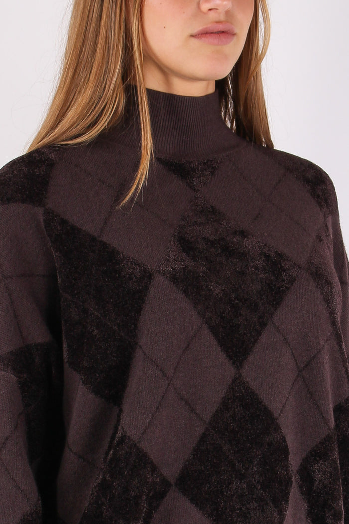 Collo Alto Rombi Ciniglia Inta Moro-7