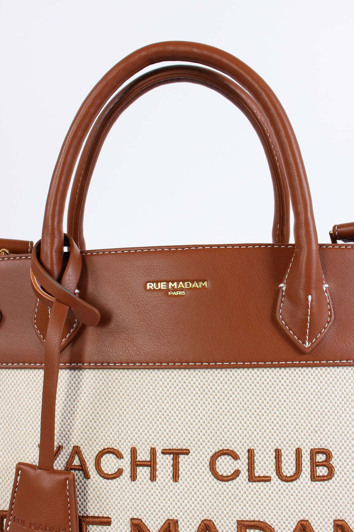 Shopping  Canvas Scritta Canvas Brown-6
