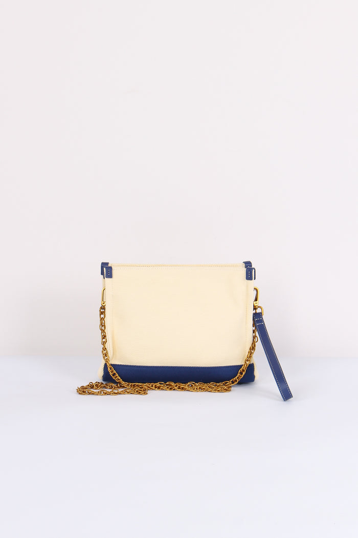 Pochette Canvas Orso Bicolor Blue-3