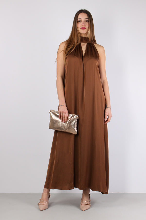 Fiokko Tunica Fiocco Effetto Raso Toffee