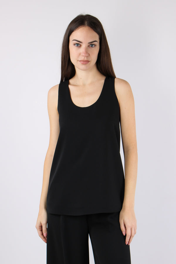 Top Viscosa Scollo Tondo Nero-2