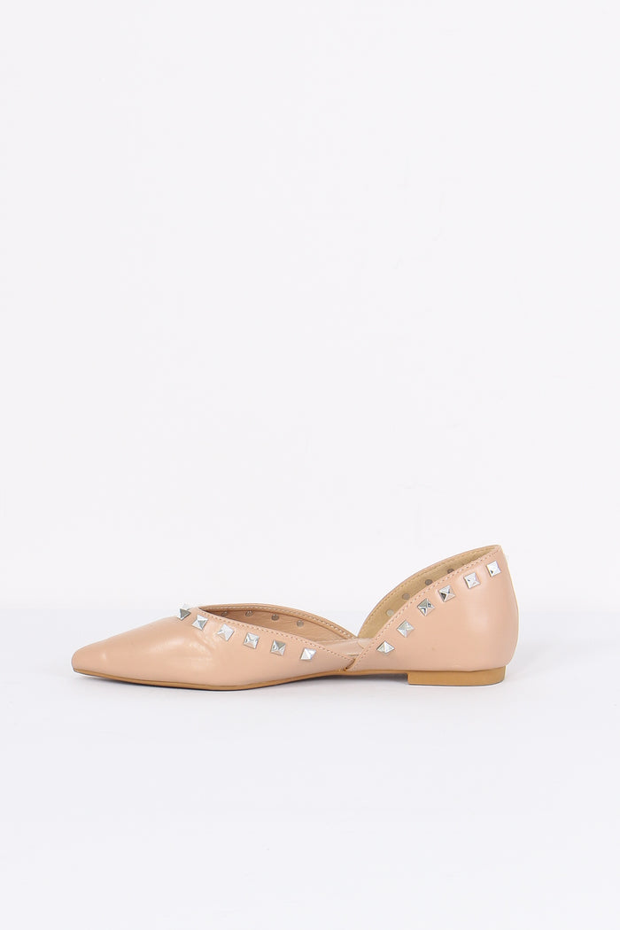 Ballerina Aperta Profilo Borch Beige-4