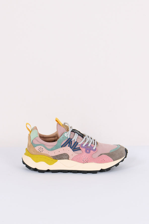 Sneakers Yamano Suede Nylon Grey/pink