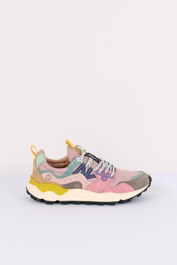 Sneakers Yamano Suede Nylon Grey/pink