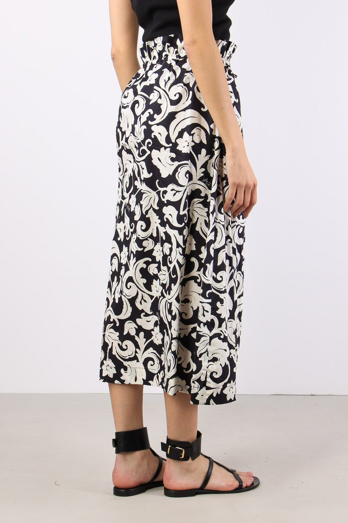 Gonna Lunga Fantasia Black/white-6