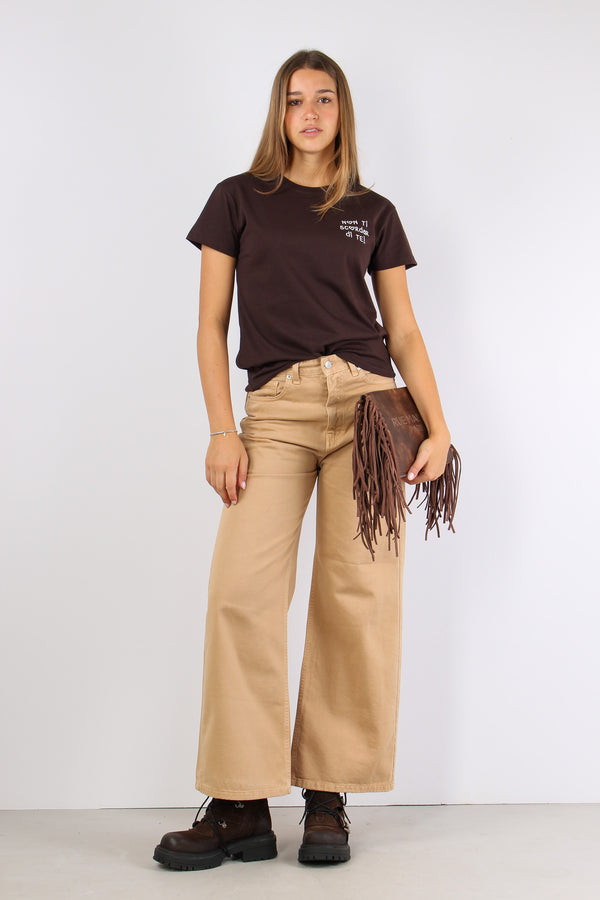 T-shirt Ricamo Non Ti Scordare Cioccolato