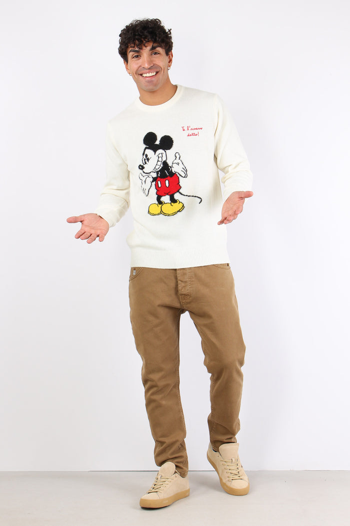 Girocollo Mickey Mouse Bianco-3