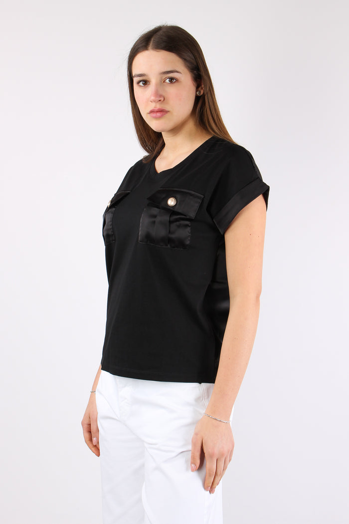 Antoine T-shirt Cotone Taschiine Black-5